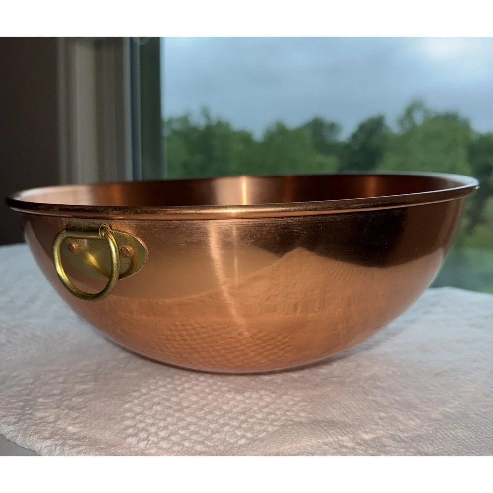 VTG Copper Round Bottom Mixing Bowl 11.5